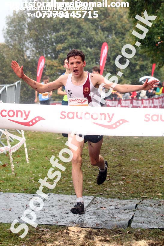 Boys under-15s, National Cross Country Relay Champs., Berry Hill Park, Mansfield.  Photo: David T. Hewitson/Sports for All Pics